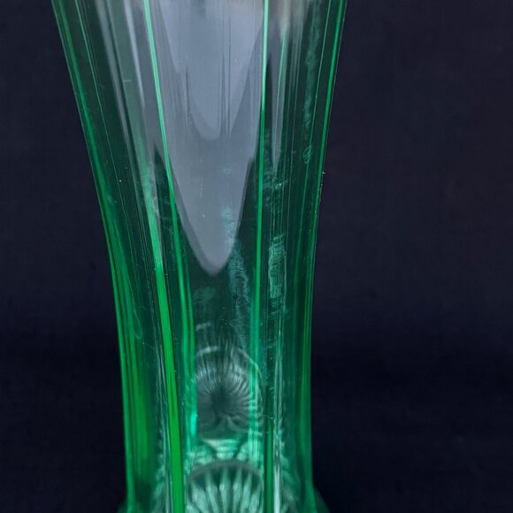 JB Higbee Helio Uranium Glass 15" Swung Vase - Picture 10 of 13